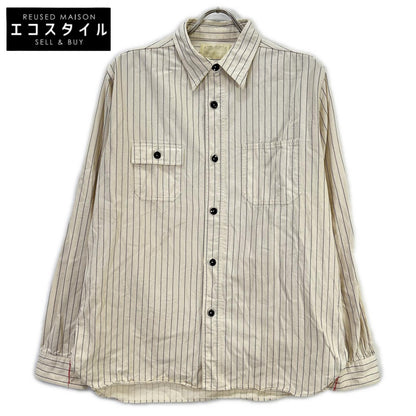 SUGAR CANE シュガーケーン SC27076 FICTION ROMANCE 8.5ozSTRIPE WORK SHIRT トップス