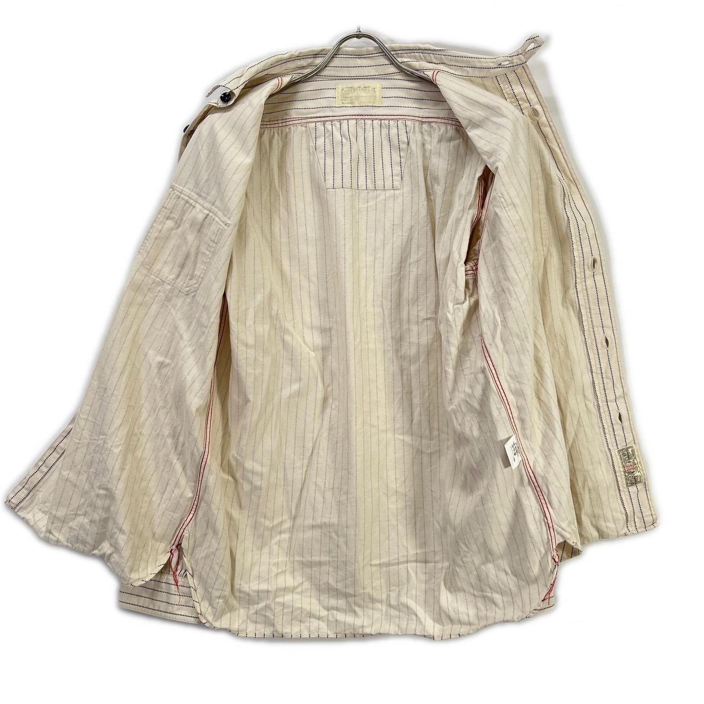SUGAR CANE シュガーケーン SC27076 FICTION ROMANCE 8.5ozSTRIPE WORK SHIRT トップス