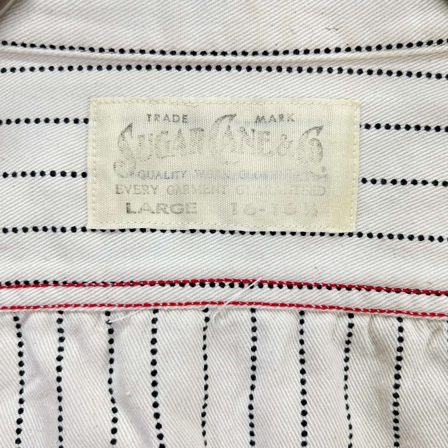 SUGAR CANE シュガーケーン SC27076 FICTION ROMANCE 8.5ozSTRIPE WORK SHIRT トップス