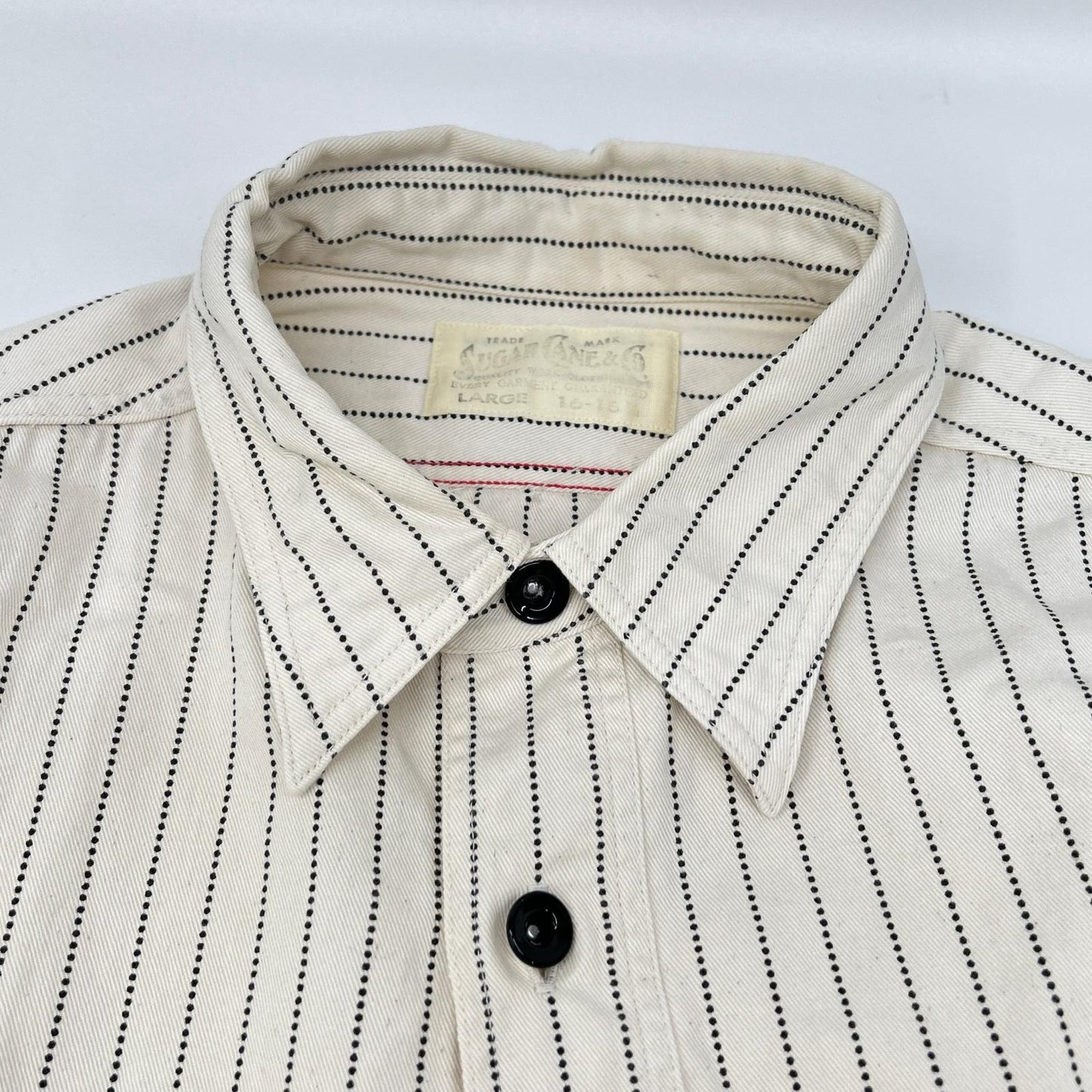 SUGAR CANE シュガーケーン SC27076 FICTION ROMANCE 8.5ozSTRIPE WORK SHIRT トップス