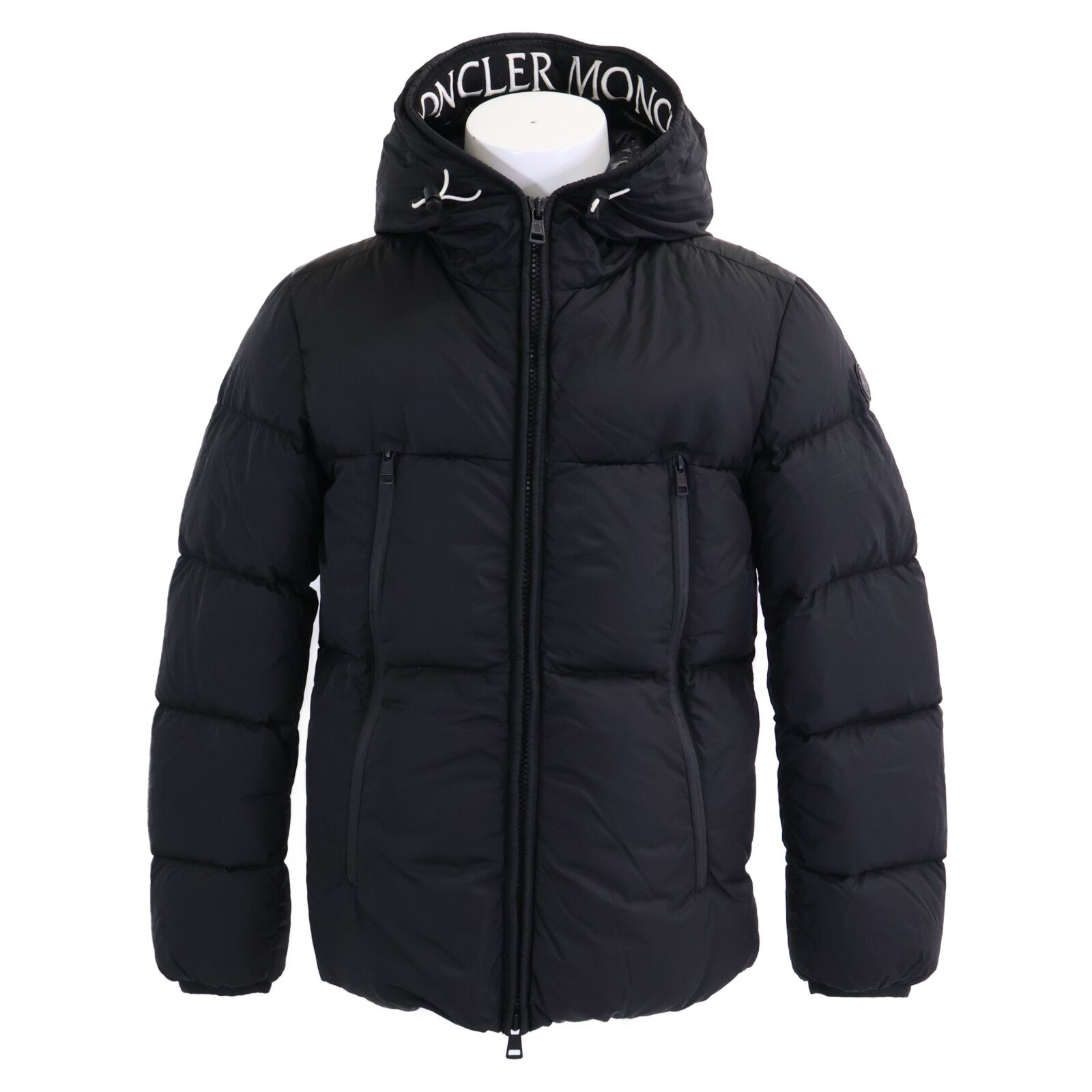 MONCLER モンクレール 【美品】MONTCLA モンクラ 内側ロゴ刺繍グログランテープ フーディダウンジャケット ジャケット