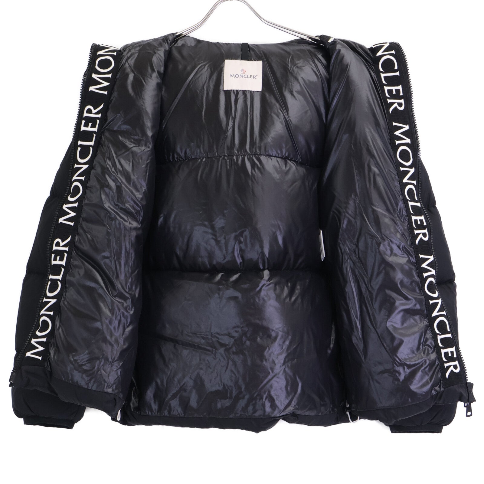 MONCLER モンクレール 【美品】MONTCLA モンクラ 内側ロゴ刺繍グログランテープ フーディダウンジャケット ジャケット