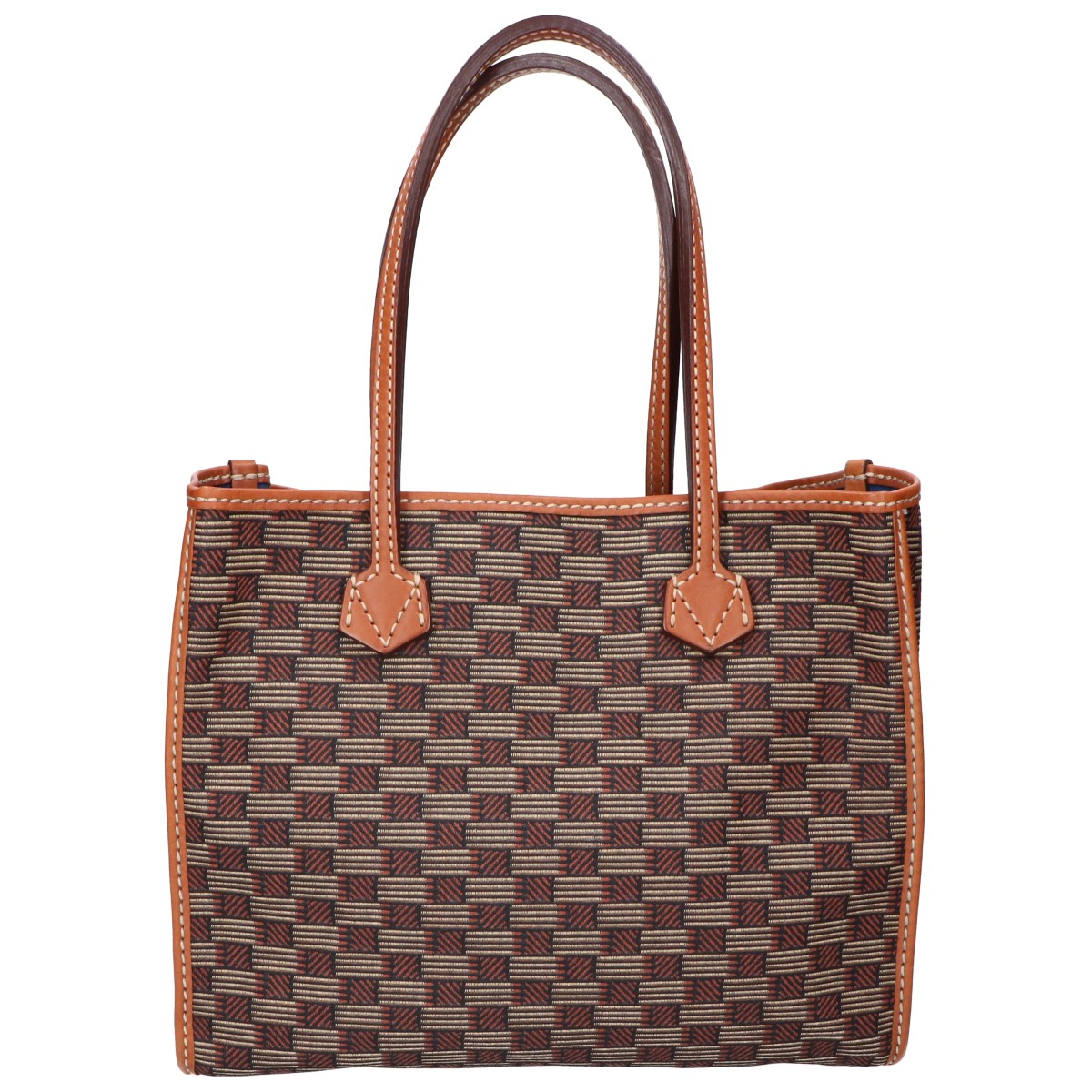 MOREAU PARIS モローパリ 【美品】セレスタン ジャカード/レザー トートバッグ