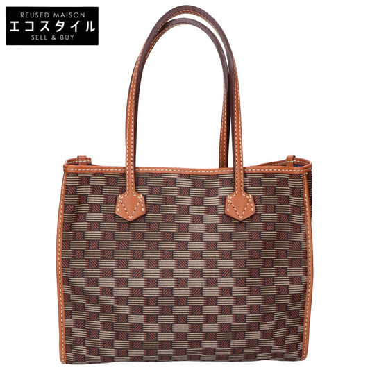 MOREAU PARIS モローパリ 【美品】セレスタン ジャカード/レザー トートバッグ