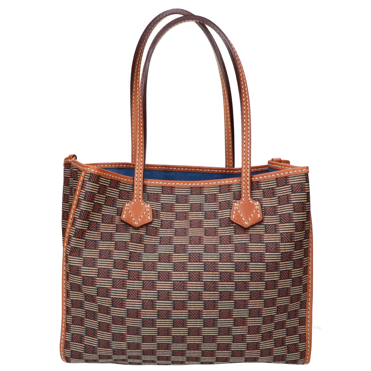MOREAU PARIS モローパリ 【美品】セレスタン ジャカード/レザー トートバッグ