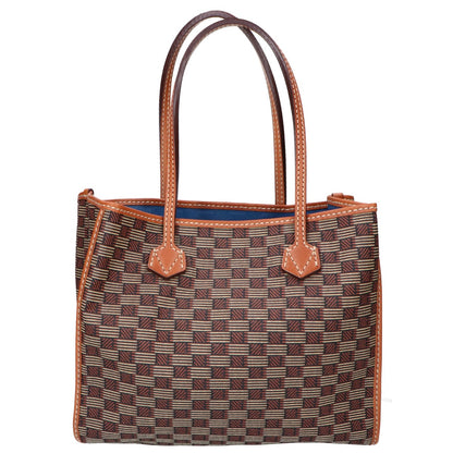 MOREAU PARIS モローパリ 【美品】セレスタン ジャカード/レザー トートバッグ