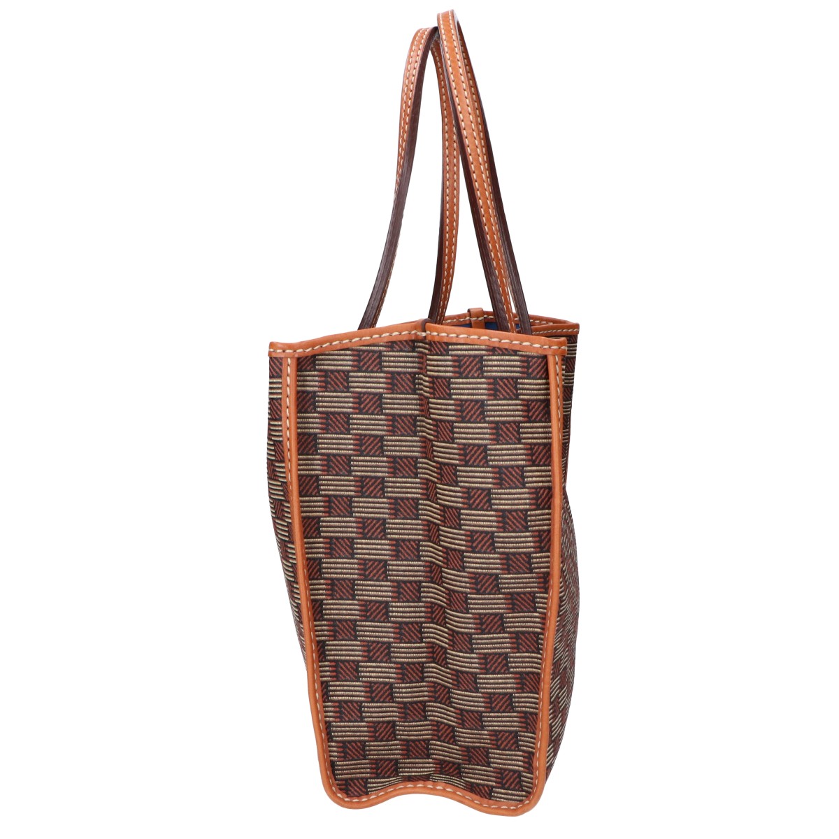 MOREAU PARIS モローパリ 【美品】セレスタン ジャカード/レザー トートバッグ