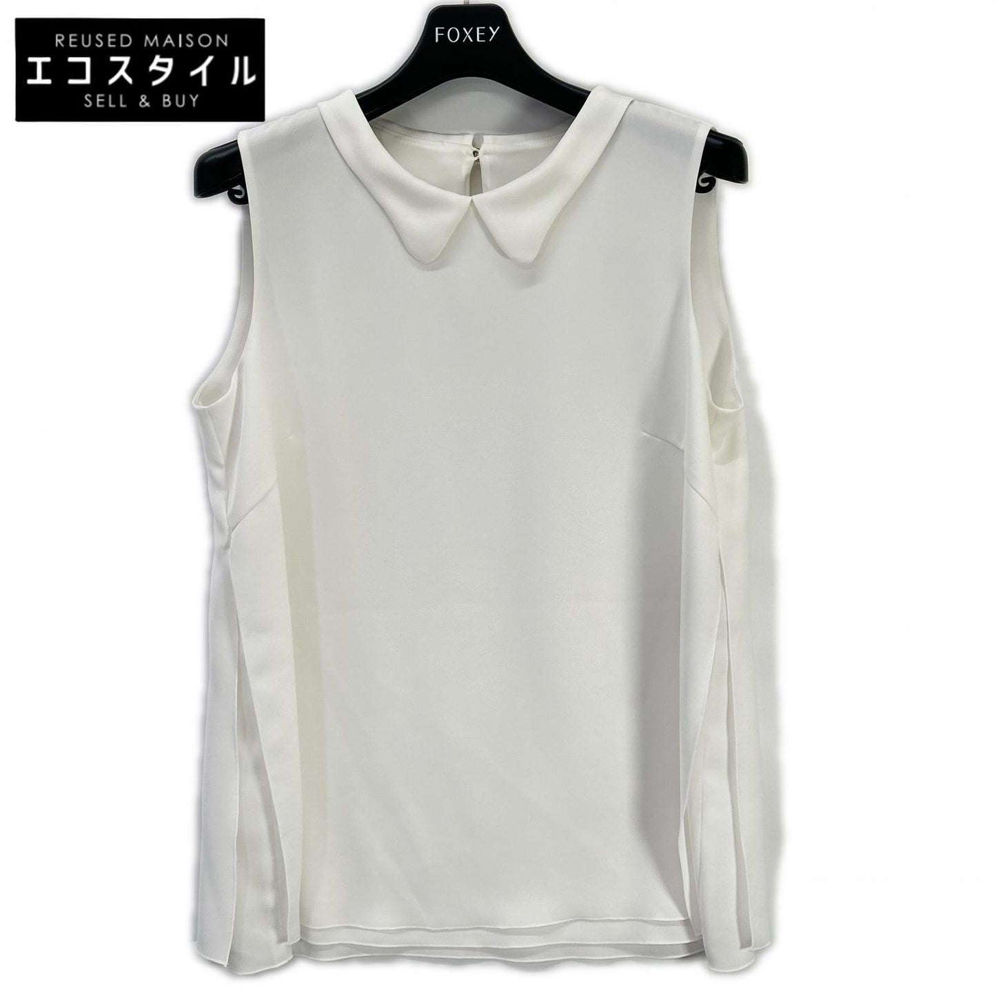 FOXEY NEW YORK フォクシーニューヨーク 32633 ホワイト パリジェンヌノリーブトップス トップス