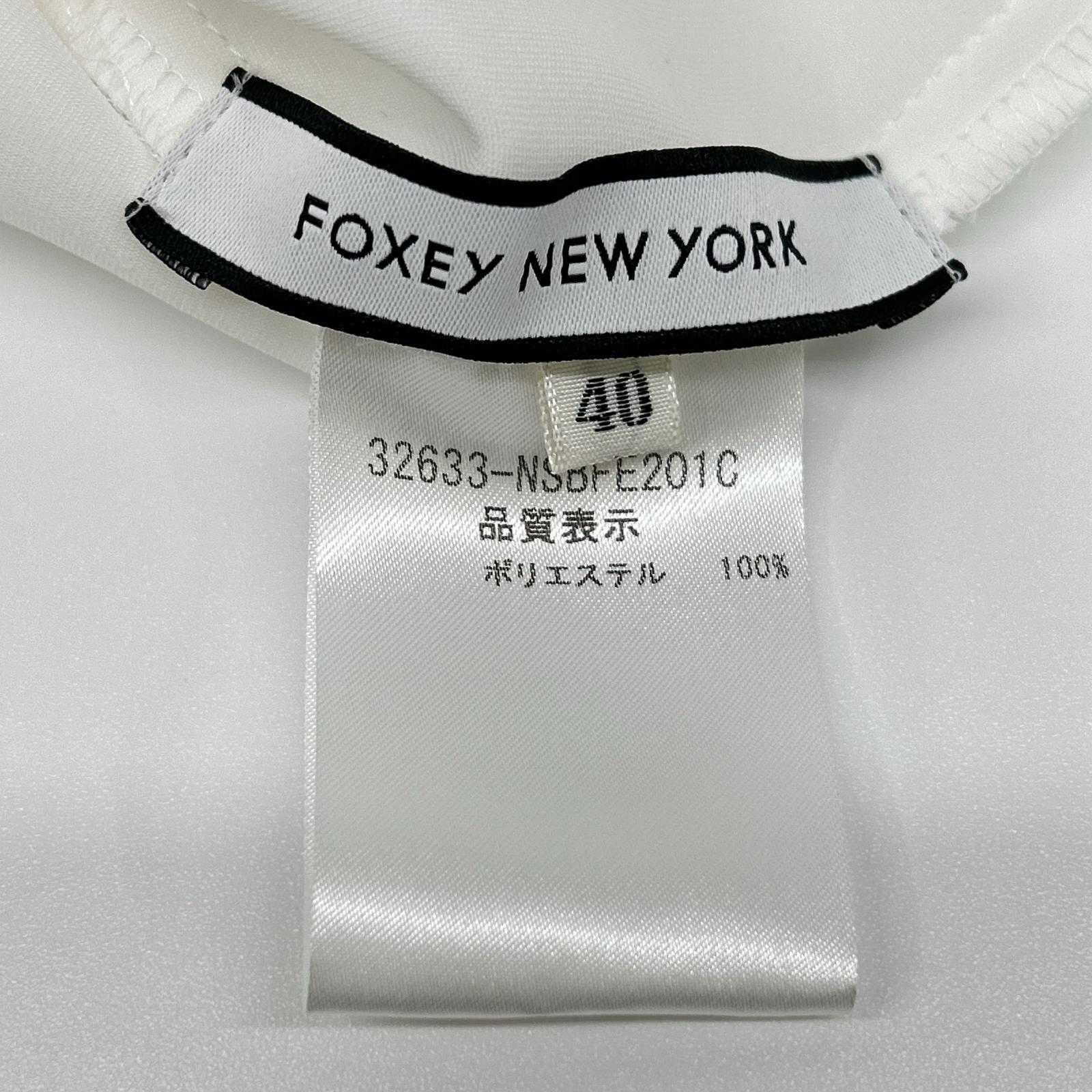 FOXEY NEW YORK フォクシーニューヨーク 32633 ホワイト パリジェンヌノリーブトップス トップス