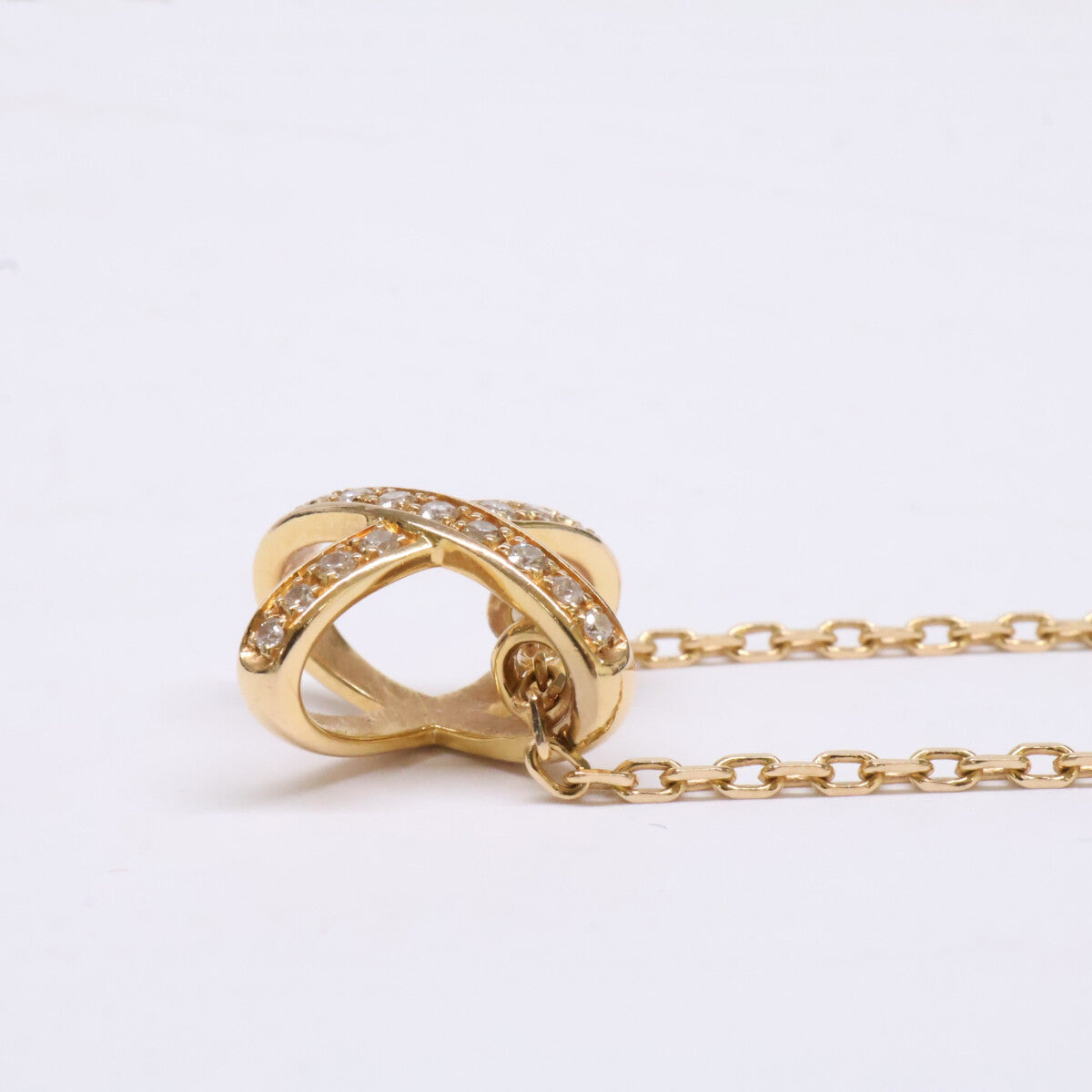 CHAUMET ショーメ 美品 082216 750PG ジュ ドゥ リアン ダイヤモンド ネックレス