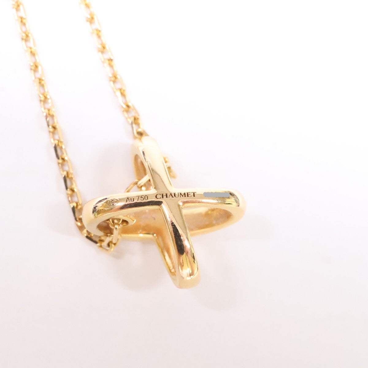 CHAUMET ショーメ 美品 082216 750PG ジュ ドゥ リアン ダイヤモンド ネックレス