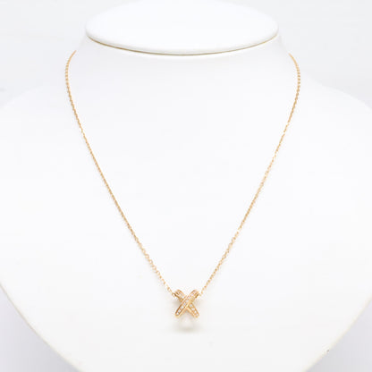 CHAUMET ショーメ 美品 082216 750PG ジュ ドゥ リアン ダイヤモンド ネックレス