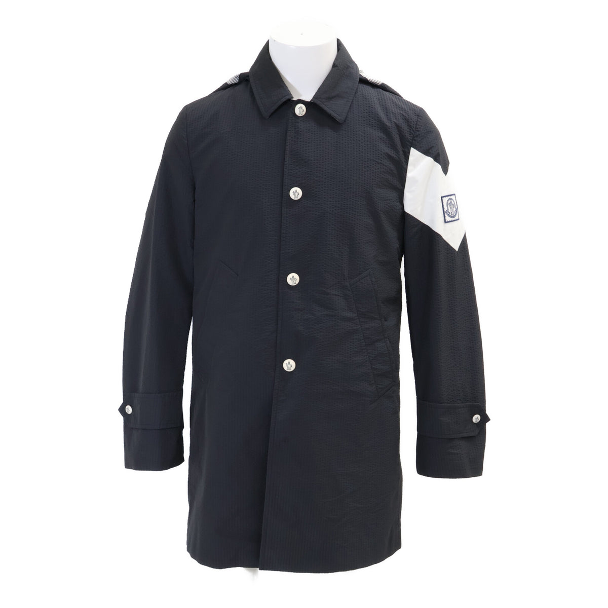 MONCLER モンクレール GAMME BLEU ガムブルー CHESTER シアサッカー フード付 コート