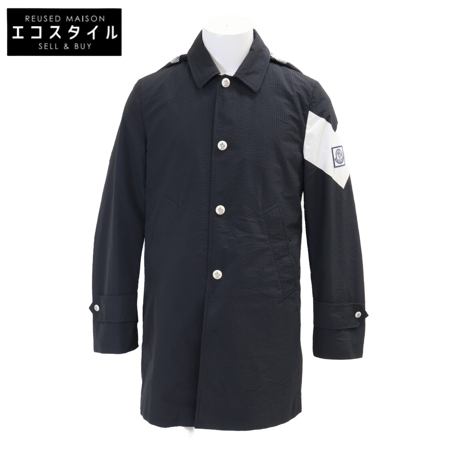 MONCLER モンクレール GAMME BLEU ガムブルー CHESTER シアサッカー フード付 コート