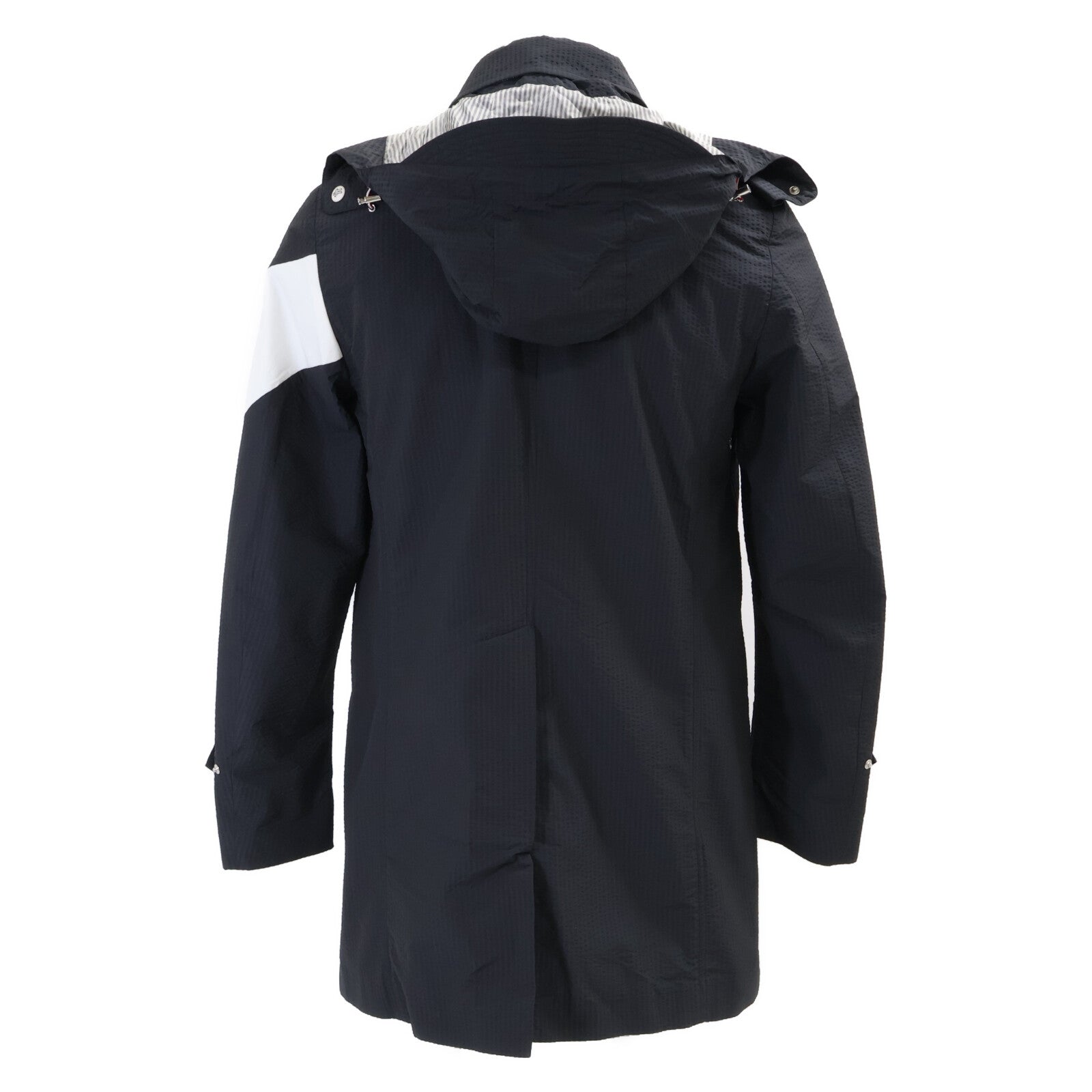 MONCLER モンクレール GAMME BLEU ガムブルー CHESTER シアサッカー フード付 コート