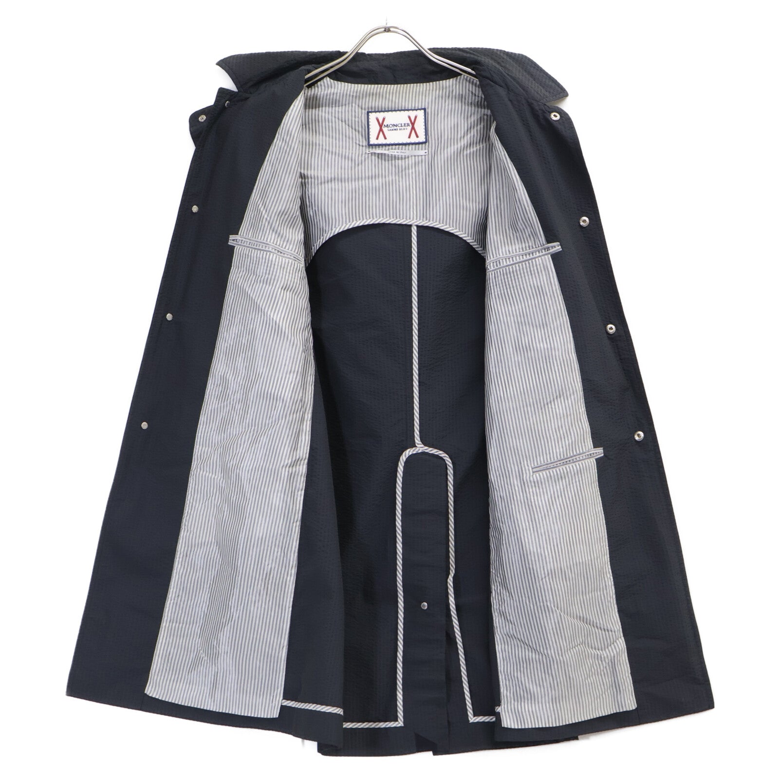 MONCLER モンクレール GAMME BLEU ガムブルー CHESTER シアサッカー フード付 コート