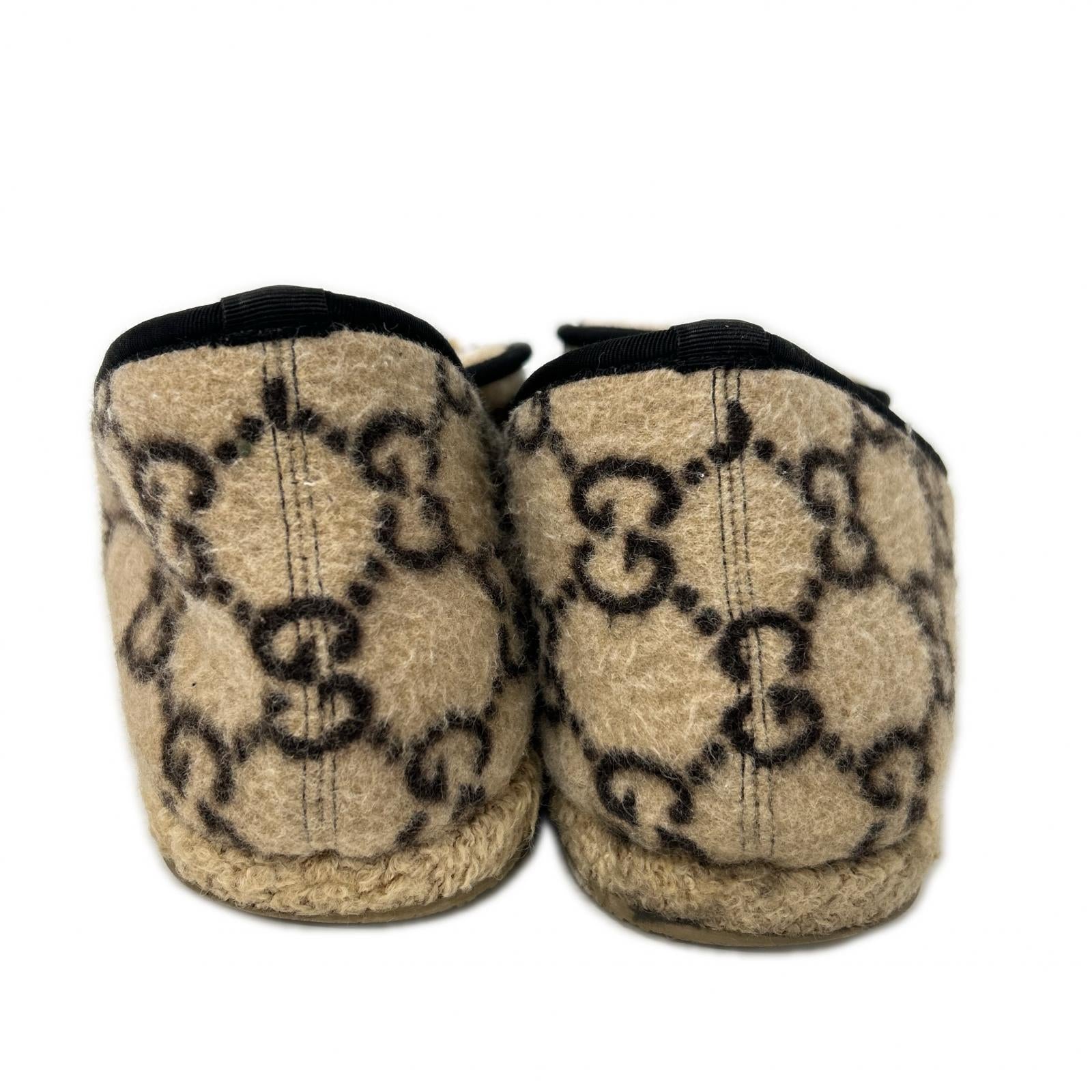 GUCCI グッチ 575850 GG ウール インナーボア ホースビット ローファー シューズ