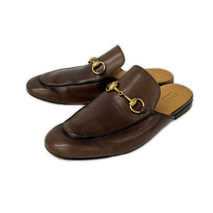 GUCCI グッチ 426219 プリンスタウン ホースビット レザー スリッパ シューズ