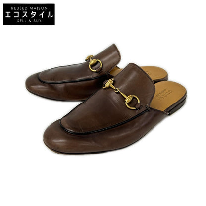 GUCCI グッチ 426219 プリンスタウン ホースビット レザー スリッパ シューズ