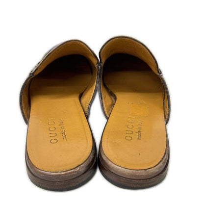 GUCCI グッチ 426219 プリンスタウン ホースビット レザー スリッパ シューズ