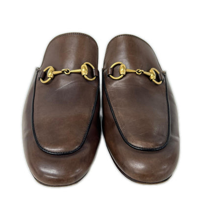 GUCCI グッチ 426219 プリンスタウン ホースビット レザー スリッパ シューズ