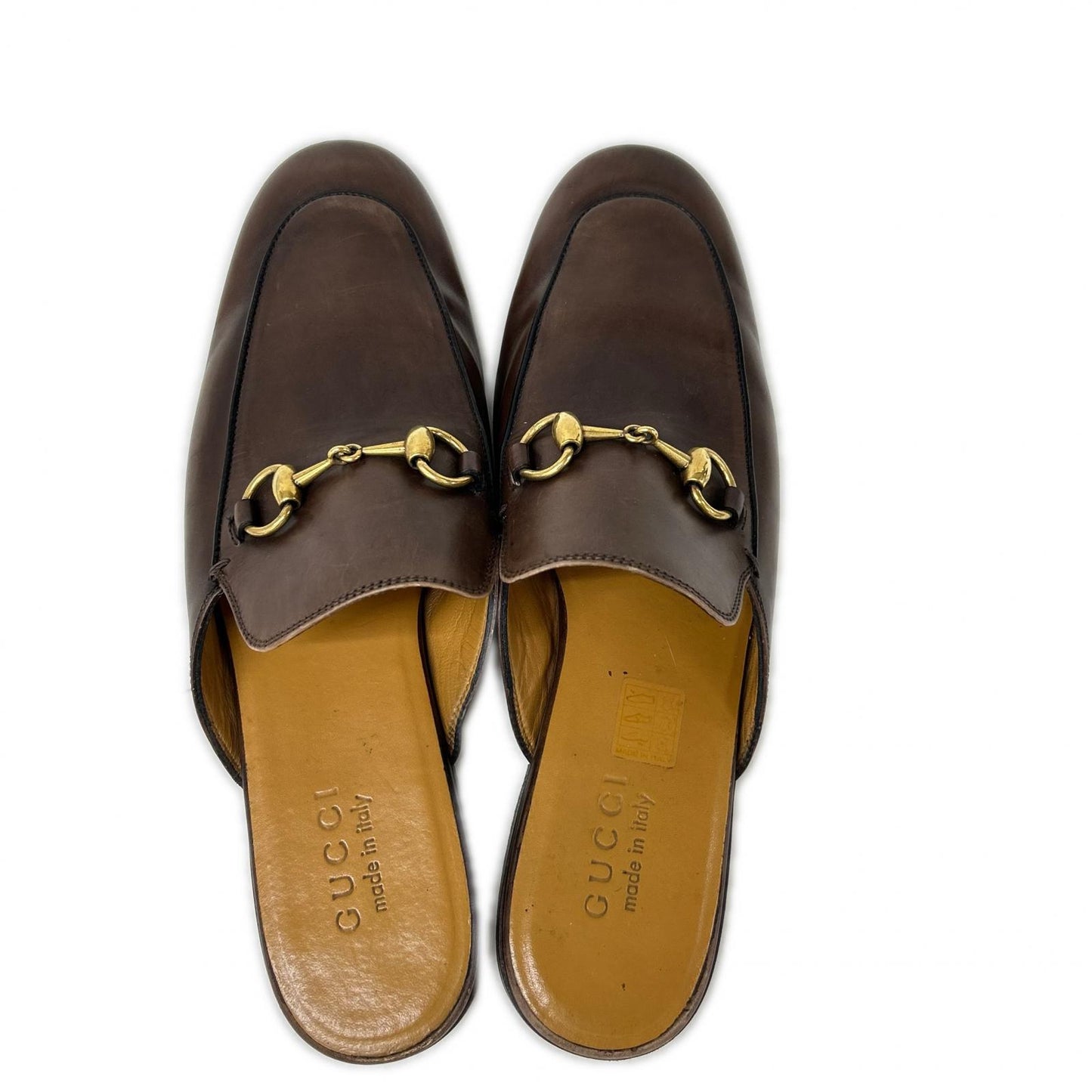 GUCCI グッチ 426219 プリンスタウン ホースビット レザー スリッパ シューズ