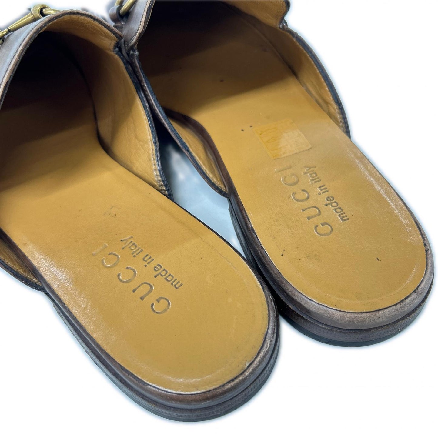 GUCCI グッチ 426219 プリンスタウン ホースビット レザー スリッパ シューズ