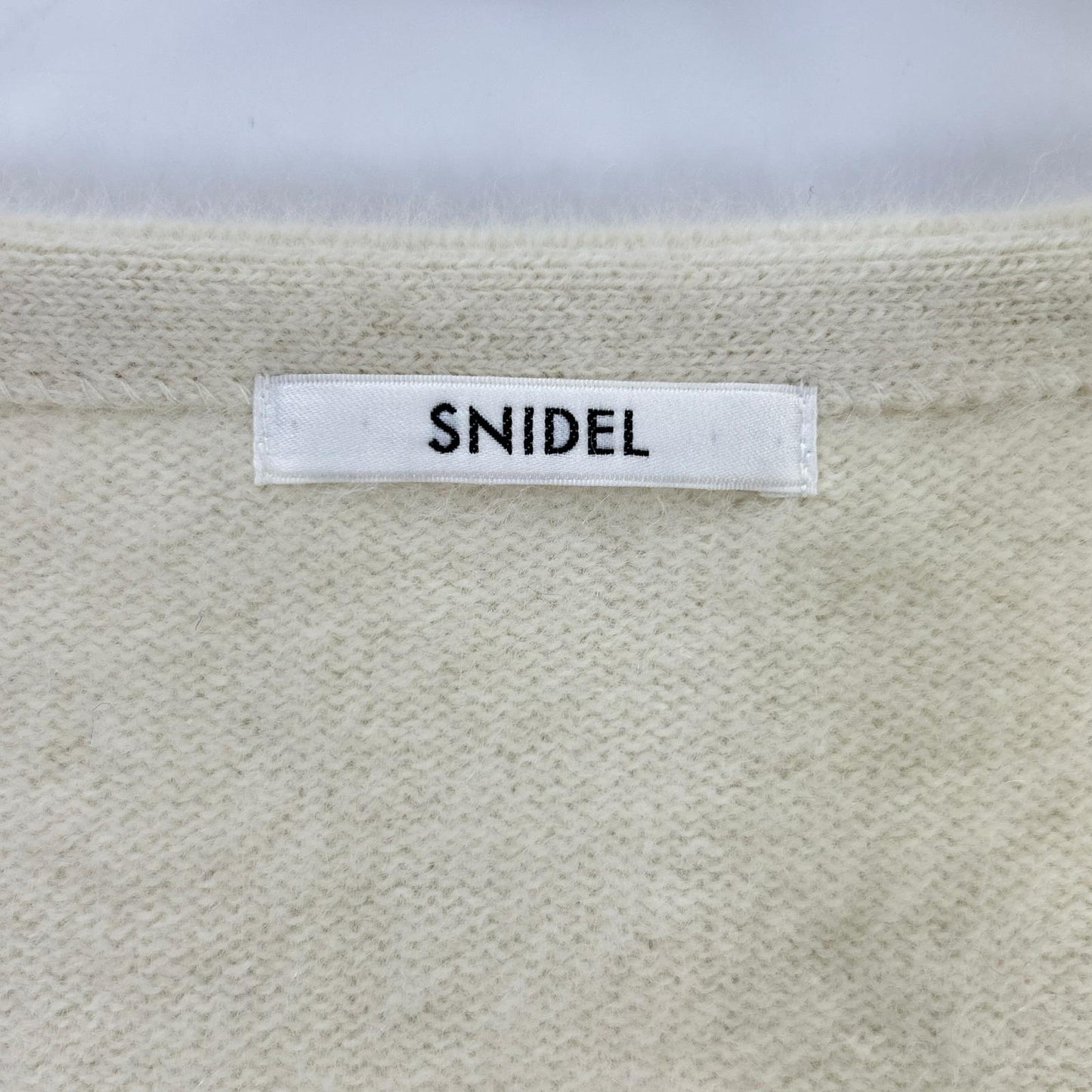 snidel スナイデル 25年製 SWNT254094 クリーム フォックスファーショートカーディガン トップス