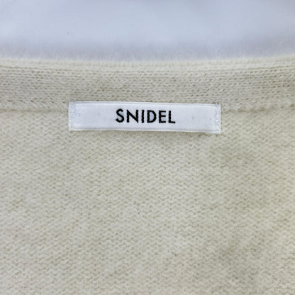 snidel スナイデル 25年製 SWNT254094 クリーム フォックスファーショートカーディガン トップス