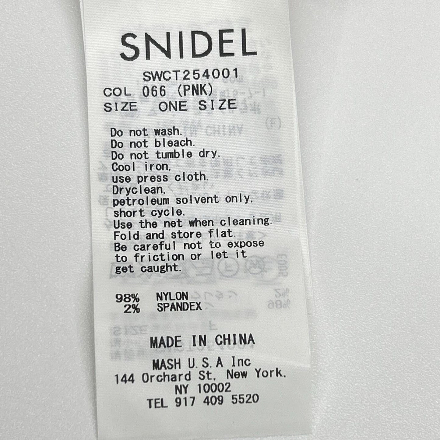 snidel スナイデル ×Chacott 25年製 SWCT254001 ピンク レースシアートップス トップス