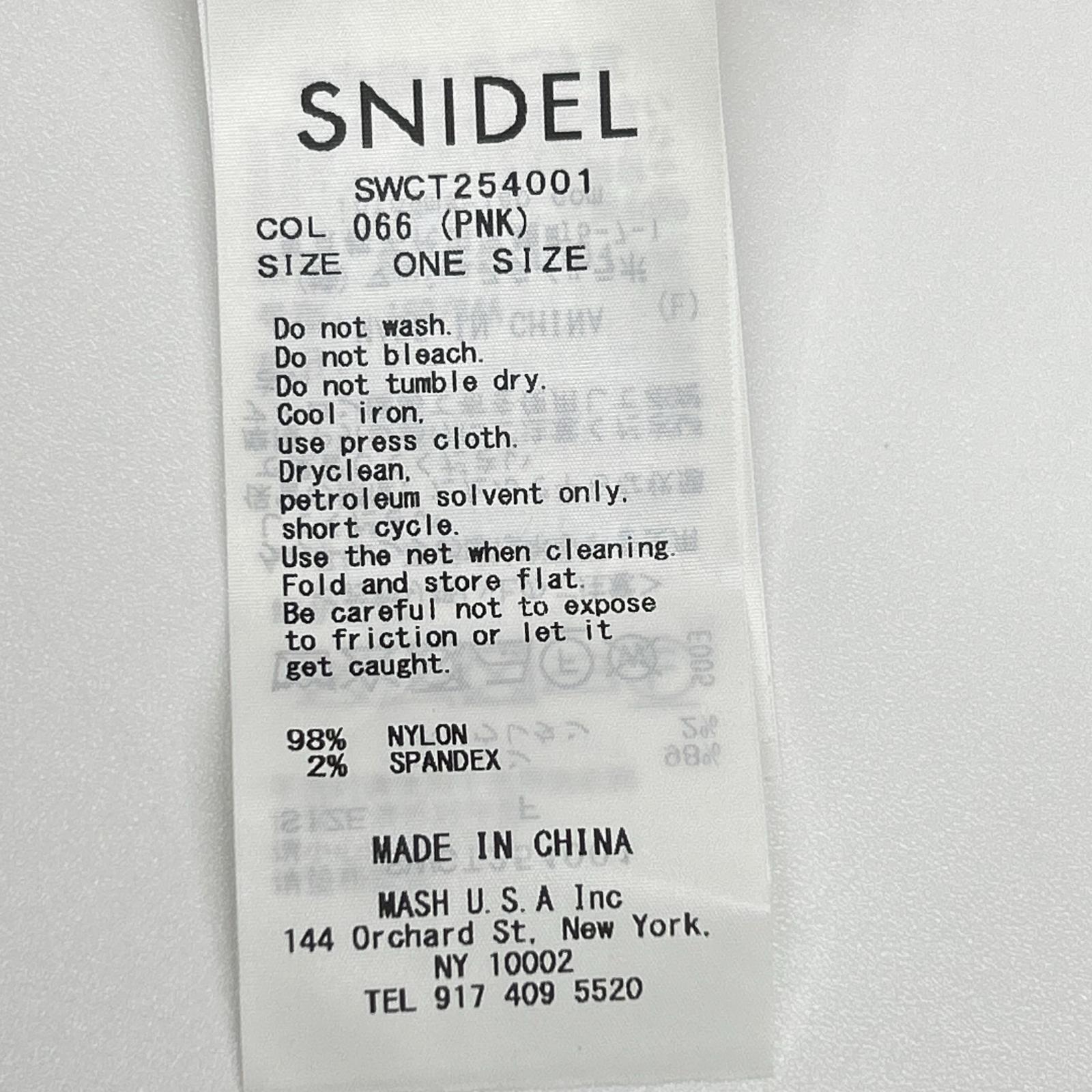 snidel スナイデル ×Chacott 25年製 SWCT254001 ピンク レースシアートップス トップス