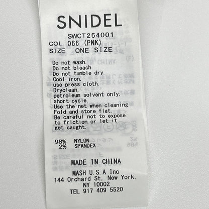 snidel スナイデル ×Chacott 25年製 SWCT254001 ピンク レースシアートップス トップス