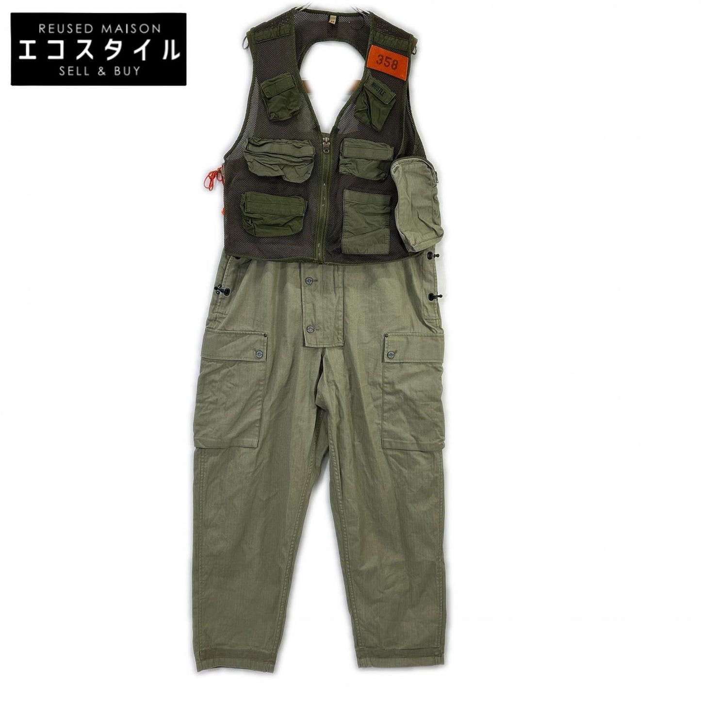 NIGEL CABOURN ナイジェルケーボン ×メゾンミハラヤスヒロ 8040-39-50500 SURVIVAL DUNGAREE オーバーオール オールインワン