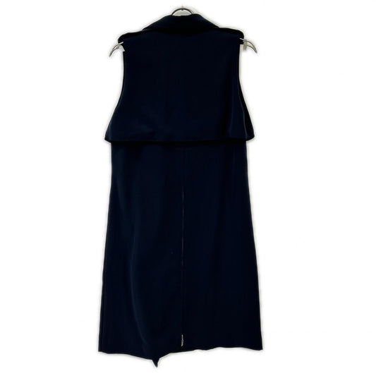 FOXEY NEW YORK フォクシーニューヨーク 34348 ネイビー CREPE GILET ロングジレ ベスト