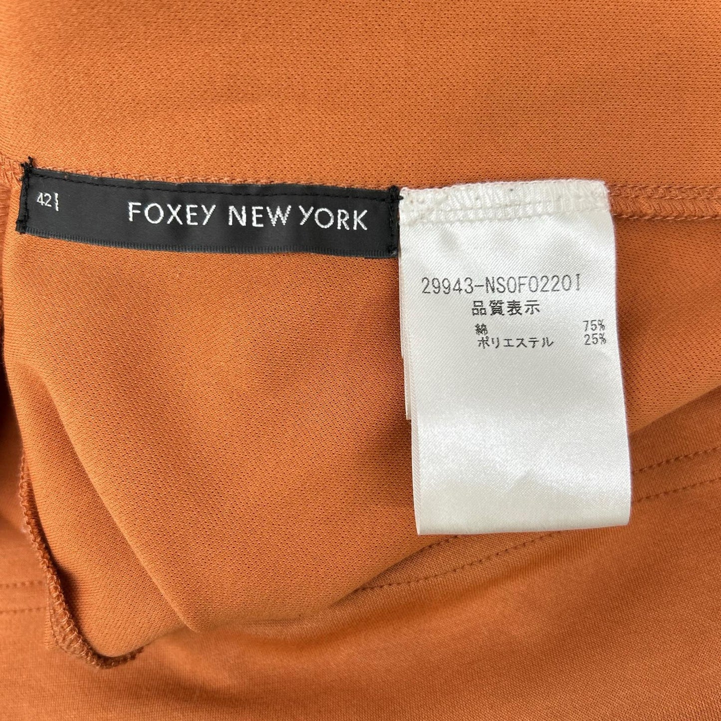 FOXEY NEW YORK フォクシーニューヨーク 29943 ポロクラバットジップ襟付 ワンピース ワンピース