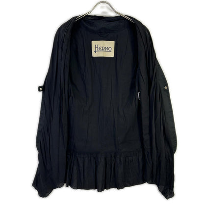 HERNO ヘルノ ブラック レイヤードロング ジレ ベスト