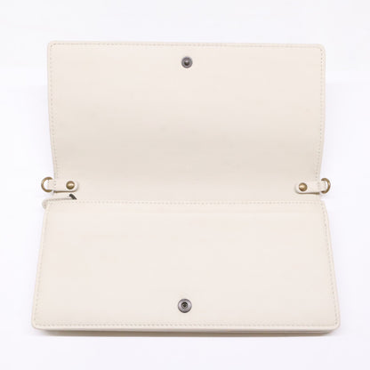 BOTTEGA VENETA ボッテガヴェネタ 【美品】586906 イントレチャート レザー チェーンウォレット 長財布（小銭入れあり）