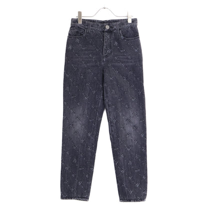 CHANEL シャネル 【美品/国内正規】P62012V47627 ココマークボタン マトラッセ ジップフライ デニムパンツ ボトムス
