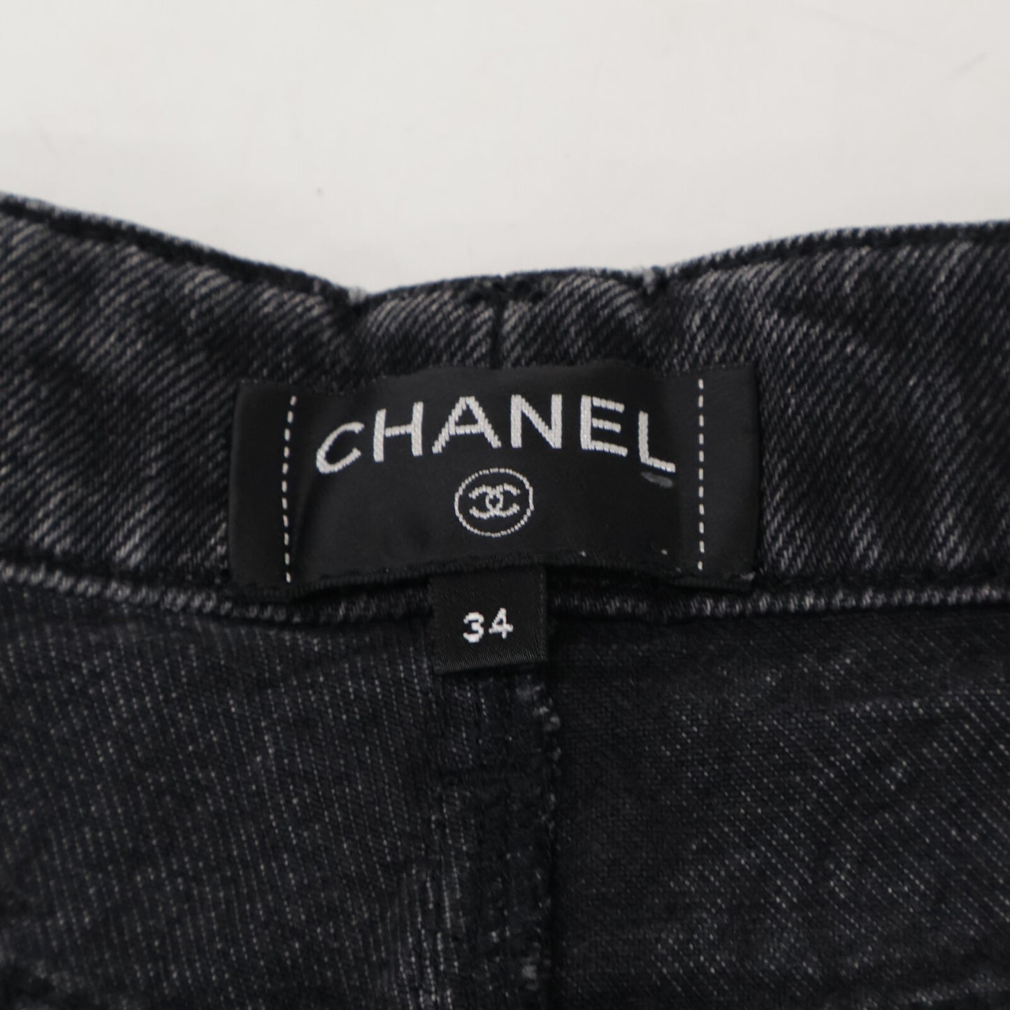 CHANEL シャネル 【美品/国内正規】P62012V47627 ココマークボタン マトラッセ ジップフライ デニムパンツ ボトムス