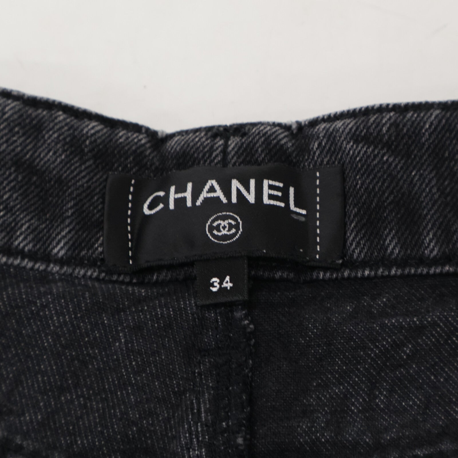 CHANEL シャネル 【美品/国内正規】P62012V47627 ココマークボタン マトラッセ ジップフライ デニムパンツ ボトムス