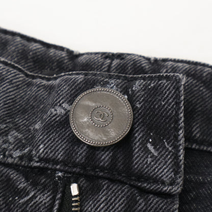 CHANEL シャネル 【美品/国内正規】P62012V47627 ココマークボタン マトラッセ ジップフライ デニムパンツ ボトムス