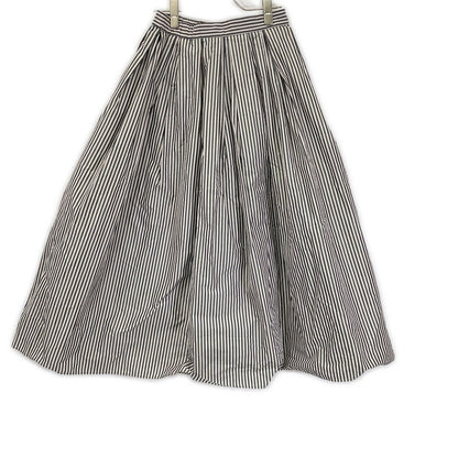 UNITED ARROWS 1524-1-620010 striped taffeta voluminous gathered skirt skirt