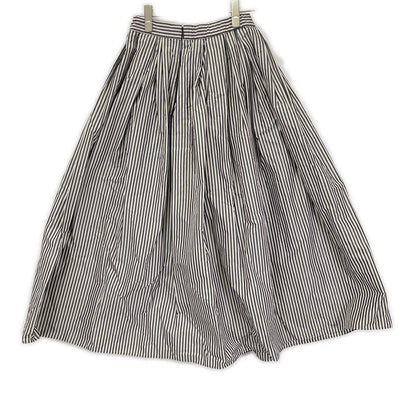 UNITED ARROWS 1524-1-620010 striped taffeta voluminous gathered skirt skirt