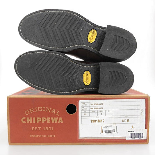 Chippewa チペワ ティールトゥ エンジニア ブーツ メンズ ブラウン 26.5cm シューズ