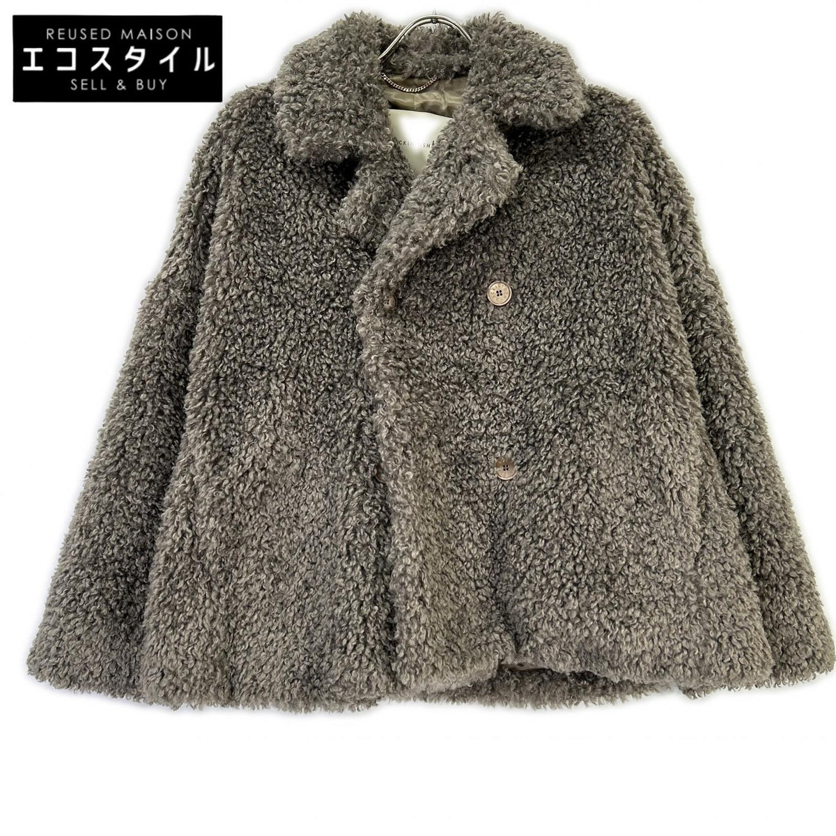 MACKINTOSH L232MO1136FLAJV gray New Hombey double short eco-fur coat