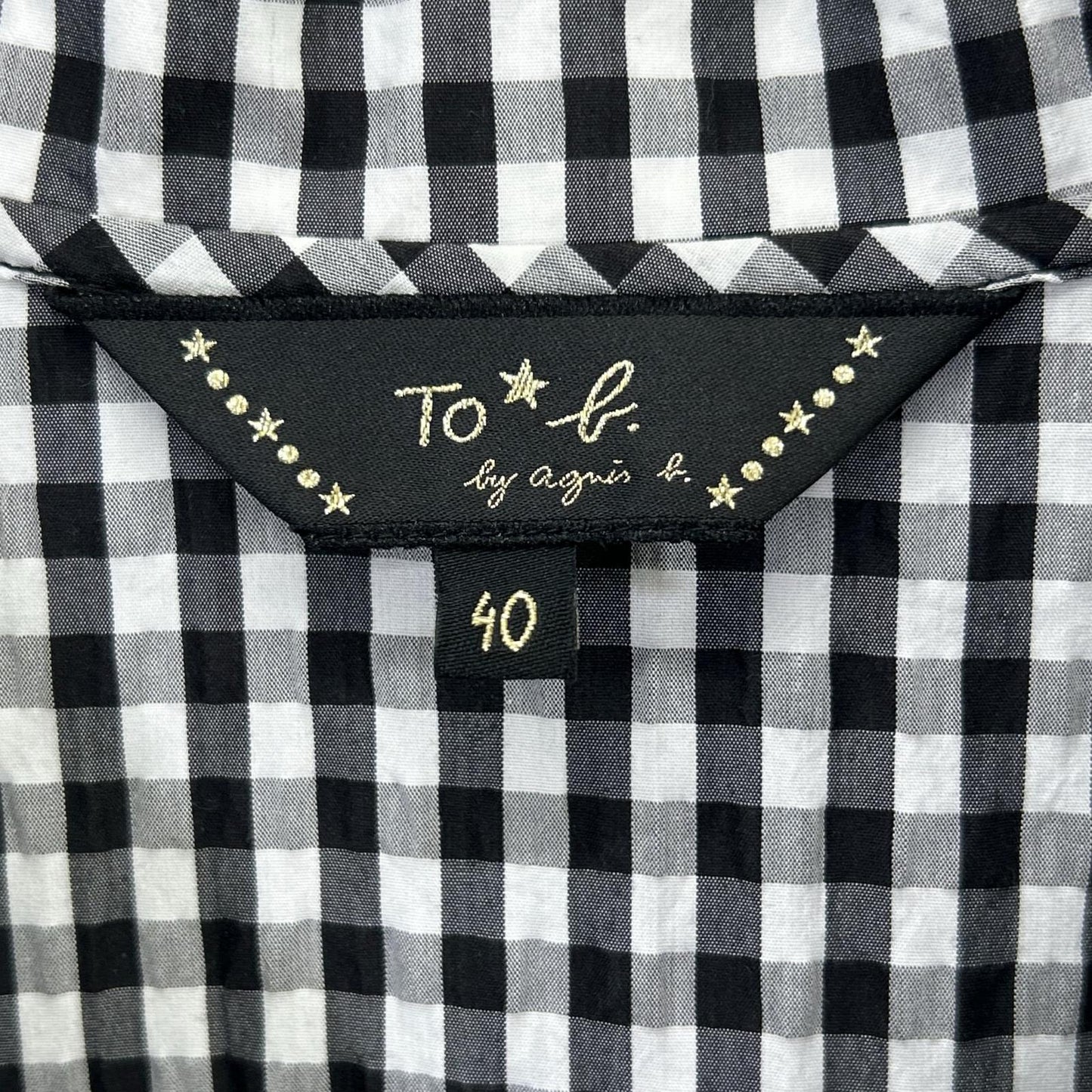 To b. by agnes b. トゥービーアニエスベー ギンガムチェック シャツワンピース トップス