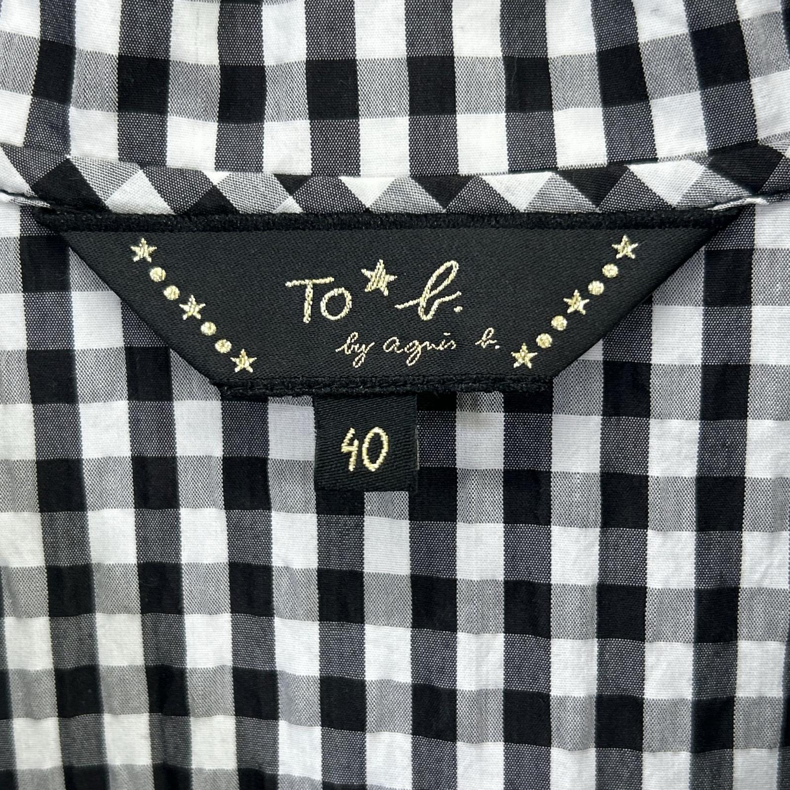 To b. by agnes b. トゥービーアニエスベー ギンガムチェック シャツワンピース トップス