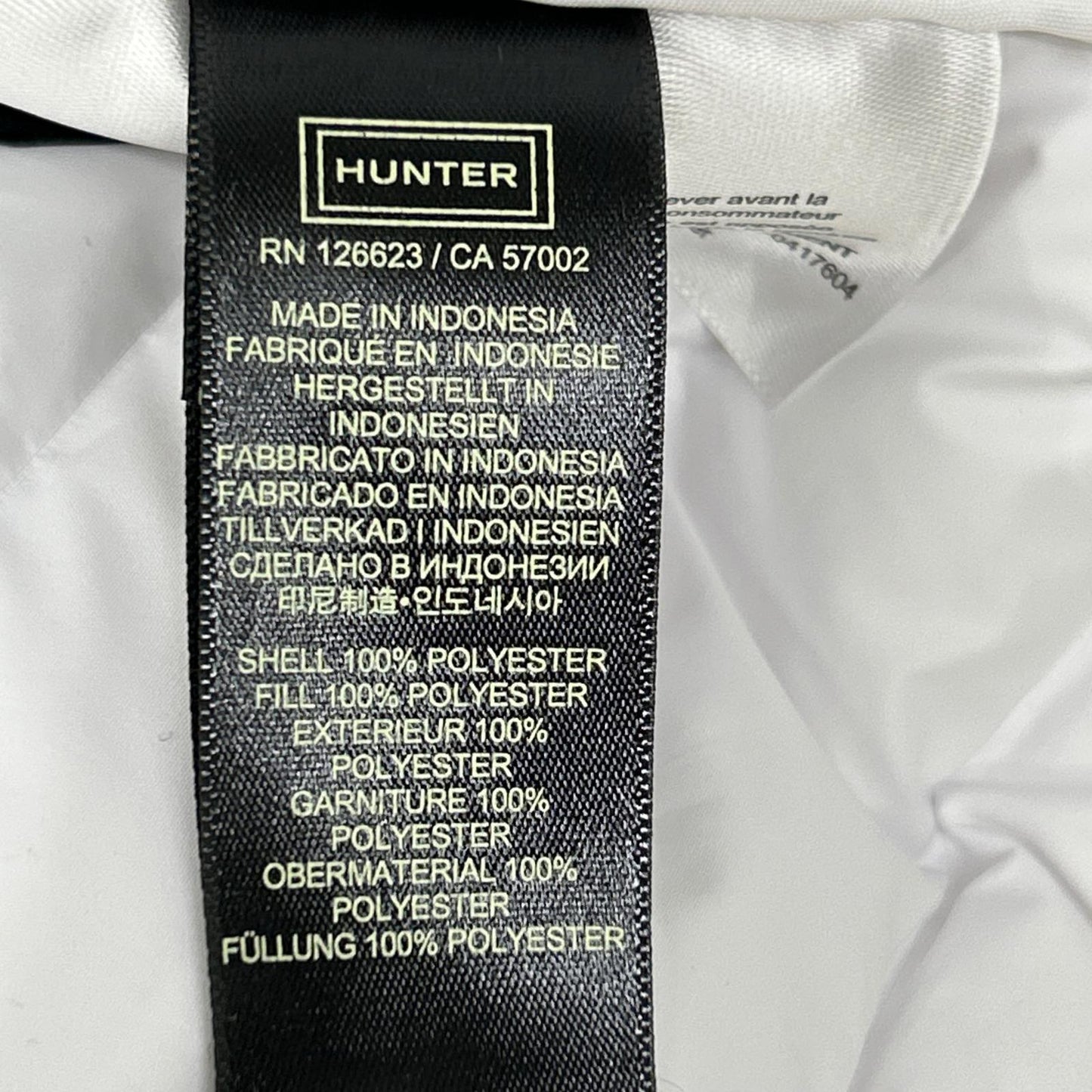HUNTER ハンター WRO1205SBB ホワイト ミッドレイヤージャケット ジャケット