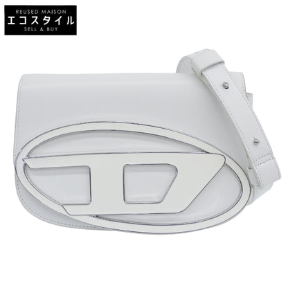 DIESEL ディーゼル 1DR M ロゴ金具 ショルダーバッグ レディース ホワイト X09568 PR818 ショルダーバッグ