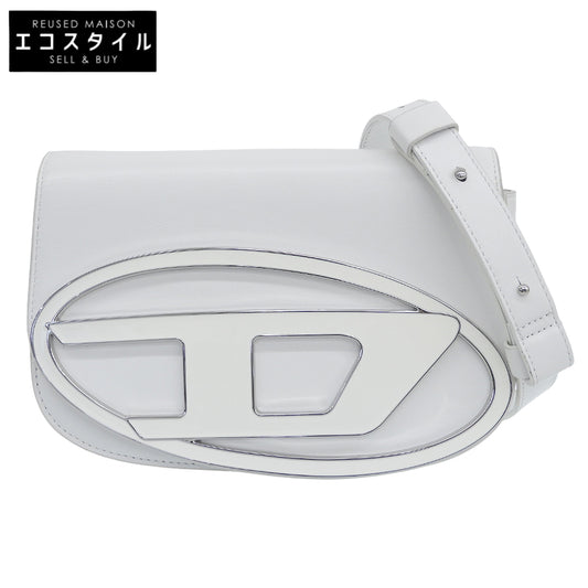 DIESEL ディーゼル 1DR M ロゴ金具 ショルダーバッグ レディース ホワイト X09568 PR818 ショルダーバッグ